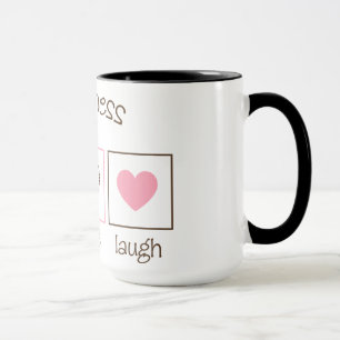 Taza Risa viva del amor de la felicidad