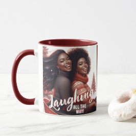Taza Risas festivas de hermanas de Sleighin