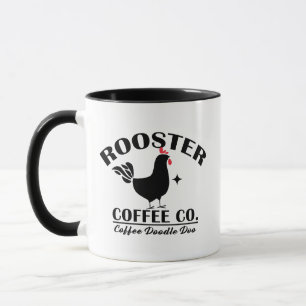 Taza Rise & Shine Funny Rooster Doodle Do Coffee
