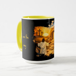 Taza Risen Jesus Empty Tomb 3D Papercut 15oz Coffee Mug