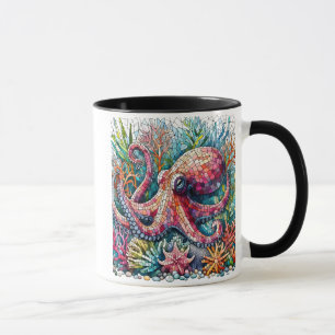 Taza Rítmico pulpo Jamming en tambores