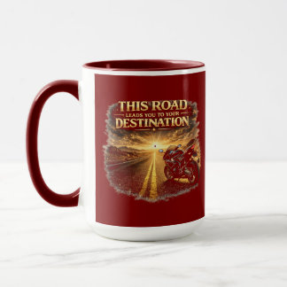 Taza Road Leads to Your Destination Combo Mug