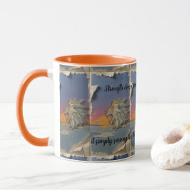 Taza Roaring Lion Sunrise Papercut Mug
