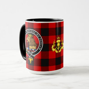 Taza Rob Roy MacGregor Clan Badge & Tartán