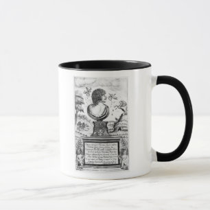 Taza Roberto Herrick, grabado por el artista