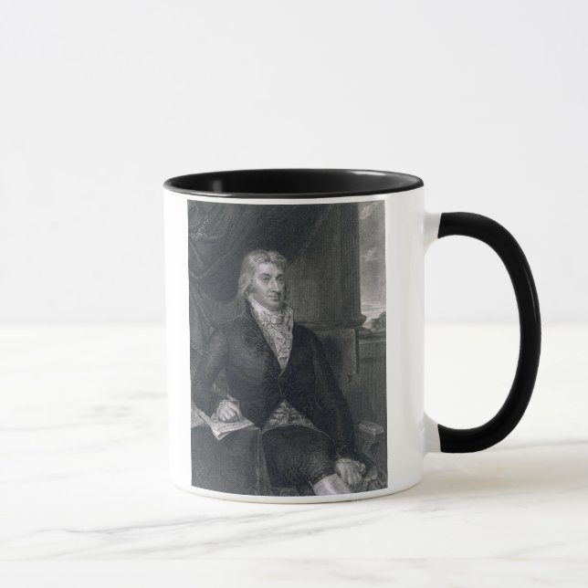 Taza Roberto R. Livingston, grabado por E. Mackenzie (Derecha)