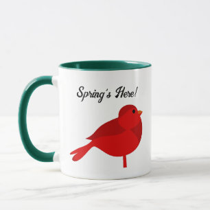 Taza Robin de Rockin, Cardenal Rojo Cute Personalizado