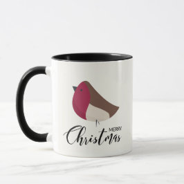 Taza Robin dulce y Bow rojo
