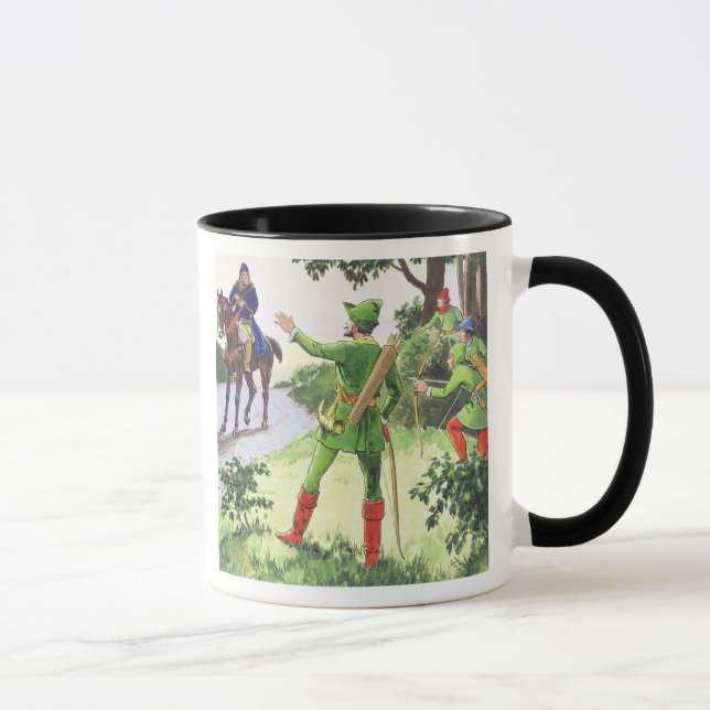 Taza Robin Hood, de "píos en el pasado", publicado (Derecha)