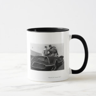 Taza Robin y Batman Standing en Batmobile