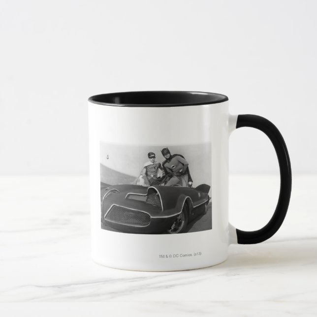 Taza Robin y Batman Standing en Batmobile (Derecha)