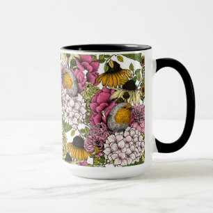 Taza Robins en el jardín