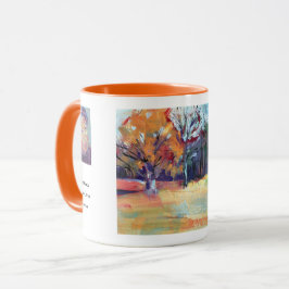 Taza Roble y Amigos Pintura / Artista Larry Lerew