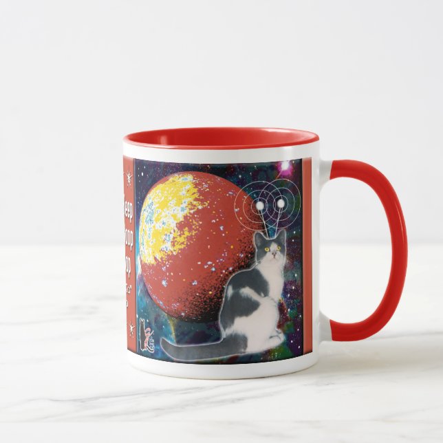 Taza Robo-Gato Vagabundo (Derecha)