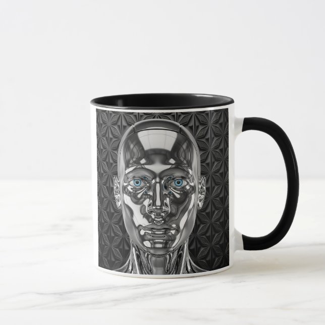 Taza Robot chromé futuriste (Derecha)