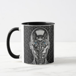 Taza Robot chromé futuriste