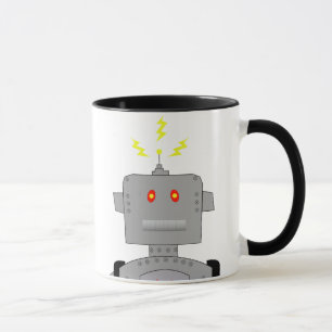 Taza robot confuso