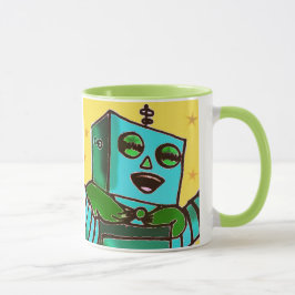Taza Robot triste/taza de café feliz del robot