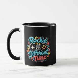Taza Roca a un autismo diferente de la almohadilla de j
