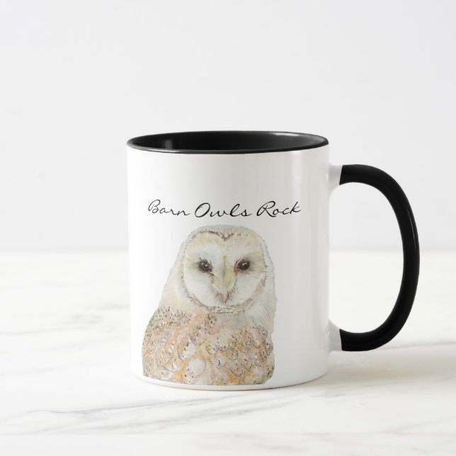 Taza Roca de búhos de grano - Colección de aves acuátic (Derecha)