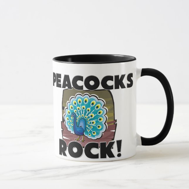 Taza Roca de los pavos reales (Derecha)