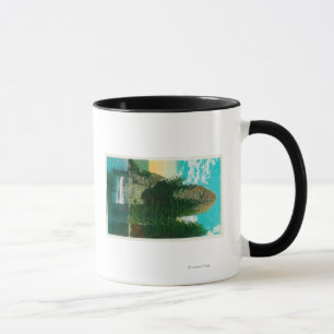 Taza Roca del gallo en el río Columbia