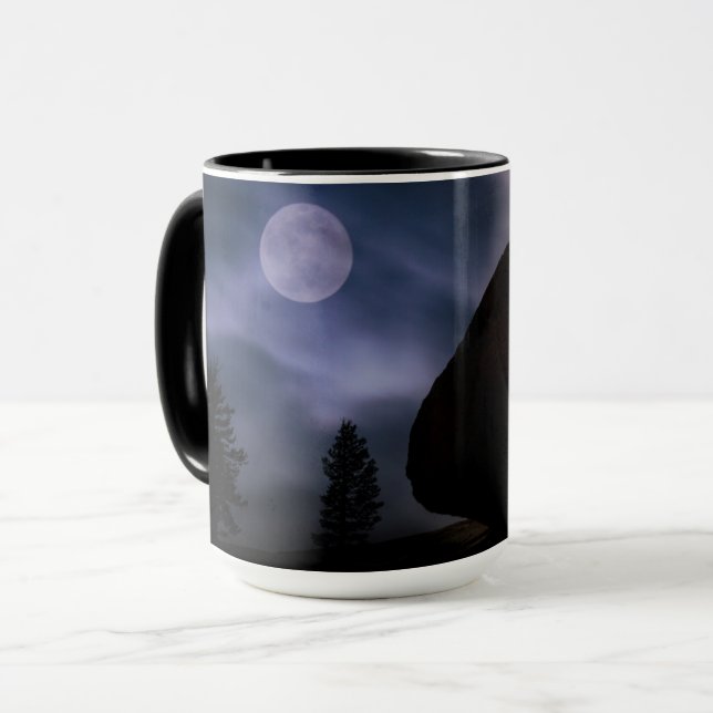 Taza Roca iluminada por la luna | Parque Nacional Yosem (Anverso izquierdo)