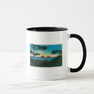 Taza Rocas gemelas en Oregon CoastCoast