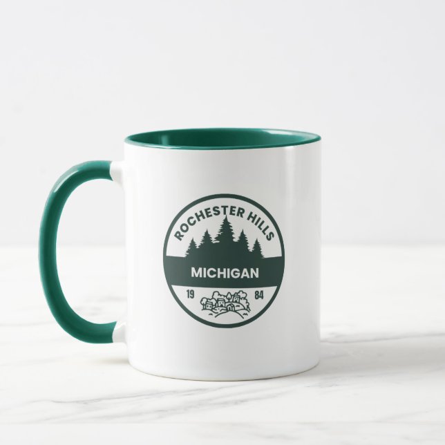 Taza Rochester Hills Michigan Coffee Mug (Izquierda)