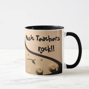 Taza ¡¡Rock de los profesores de música!! Mug de guitar