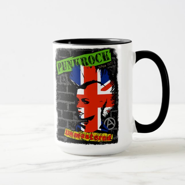 Taza Rock de punk - unión jack Mohawk (Derecha)