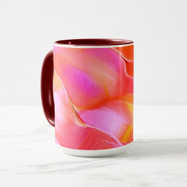 Taza Rock rosa y pulido naranja (Anverso izquierdo)