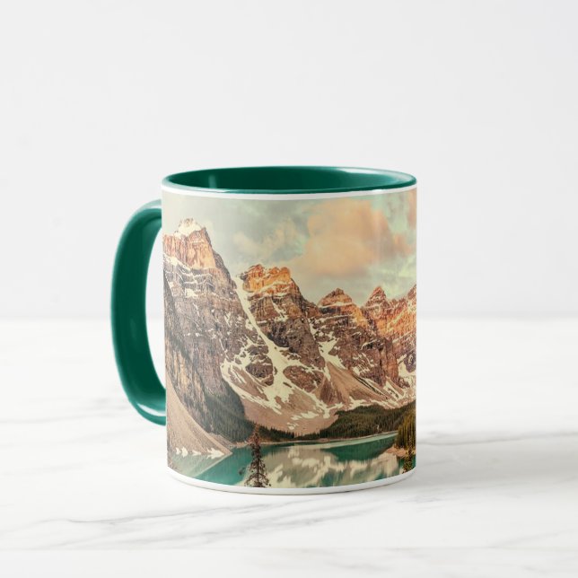 Taza Rockies canadienses estilizados (Anverso izquierdo)