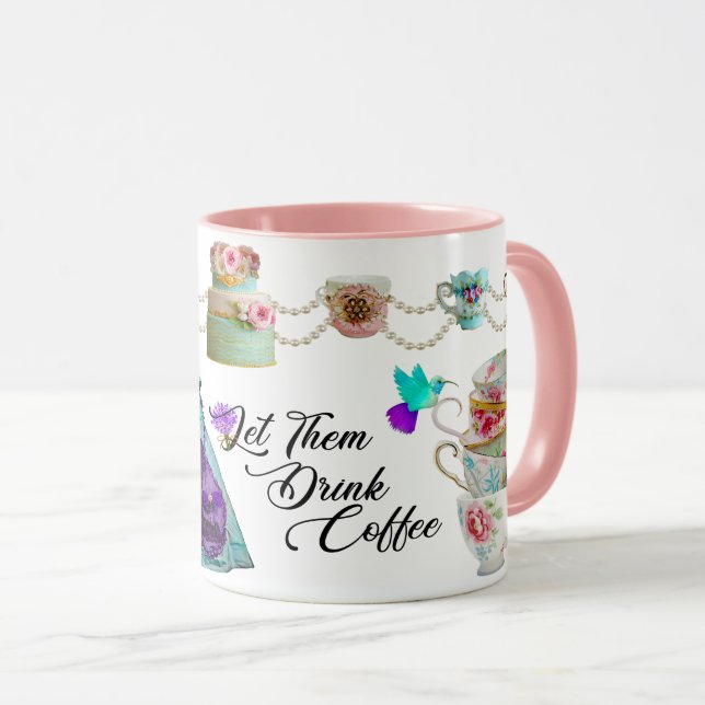 Taza Rococo Marie Antoinette Déjalos Tomar Café (Anverso derecho)