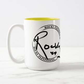 Taza rocosa del Flintstone de dos tonos