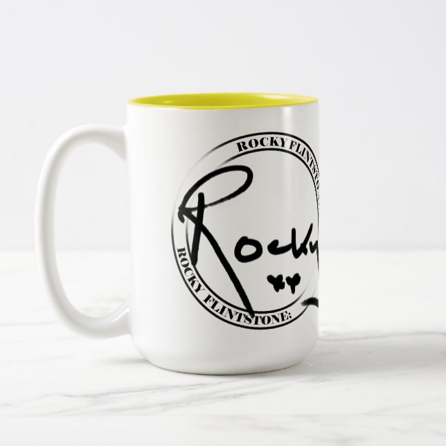 Taza rocosa del Flintstone de dos tonos (Izquierda)