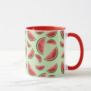Taza Rodajas de Sandía sobre Verde