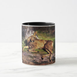 Taza Roe Deer in the Forest (por Rosa Bonheur)