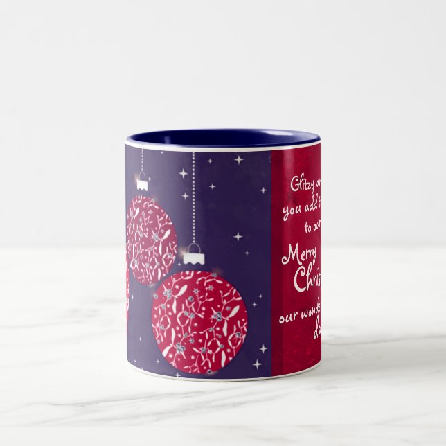 Taza roja/azul de la chuchería de la chispa del (Centro)