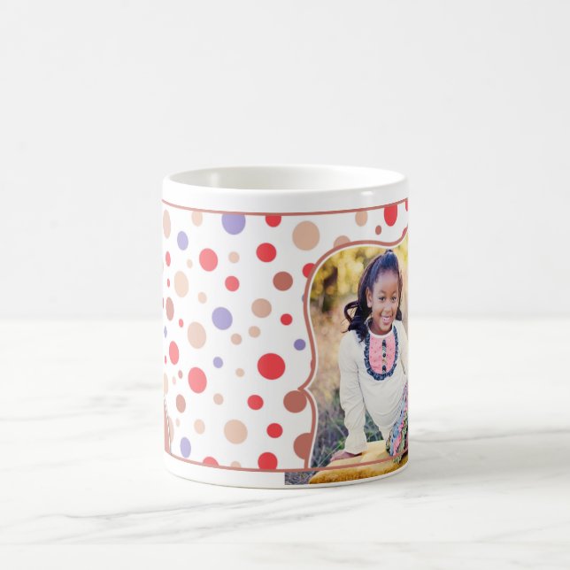 Taza roja de la foto retra para los niños (Centro)