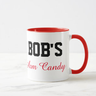 Taza Roja de la Golosina para el Brazo de Bob