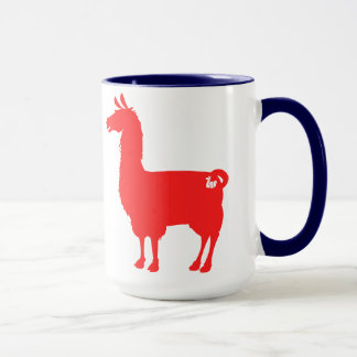 Taza roja de la llama