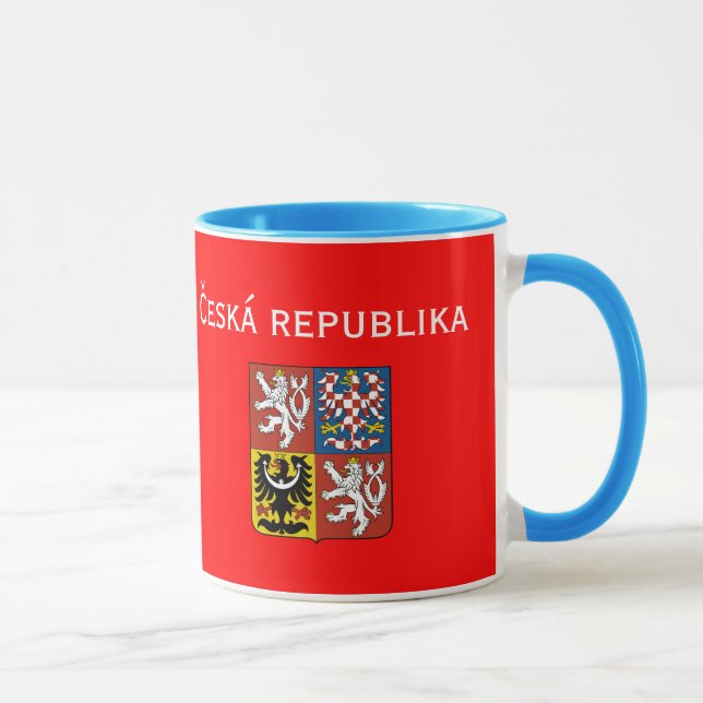 Taza ROJA de la REPÚBLICA CHECA (Derecha)