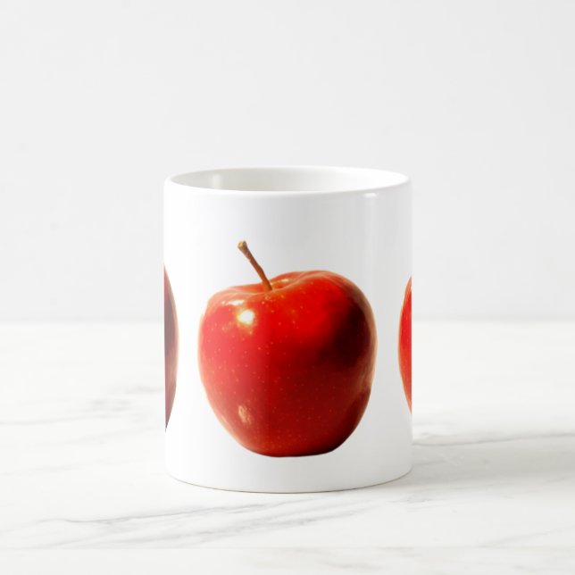 Taza roja de las manzanas (Centro)