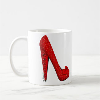 Taza roja de rubíes de los talones de Dorothy