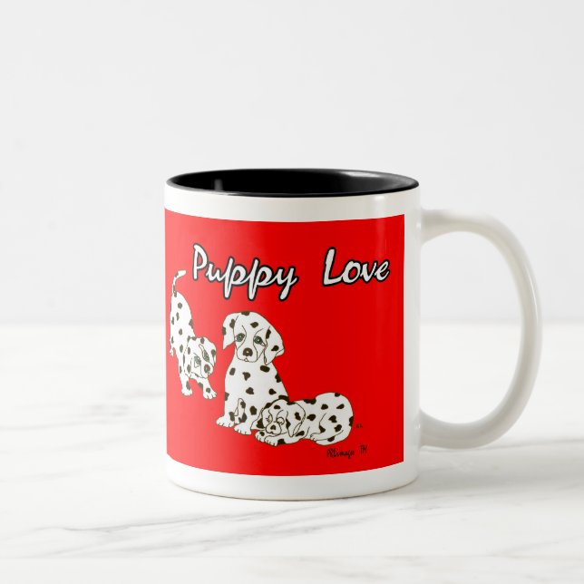 Taza roja del amor adolescente (Derecha)