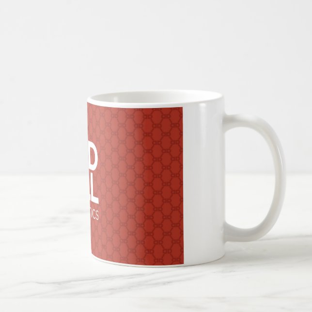 Taza roja del Analytics de la píldora (roja) (Derecha)
