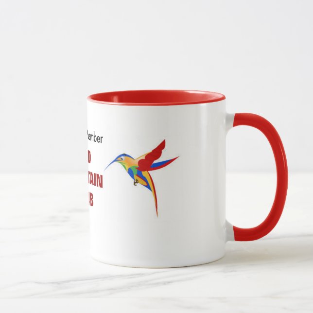 Taza roja del club de la fuente (Derecha)