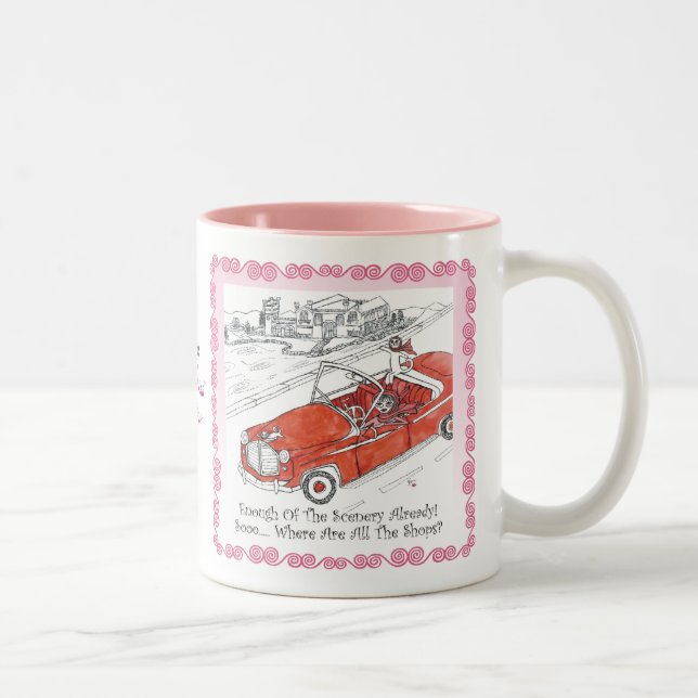 TAZA roja del coche (Derecha)
