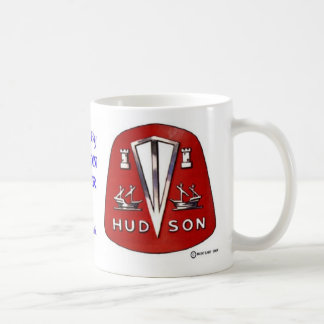 Taza roja del emblema del Hudson
